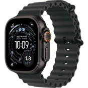Apple Watch Ultra 3 GPS + Cellular 49mm Black Titanium Case with Black Ocean Band (MF0J4)
