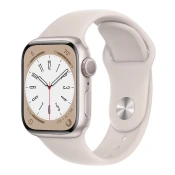Смарт-часы Apple Watch Series 8 GPS 45mm Starlight Aluminum Case with Starlight Sport Band (MNP23, MNUQ3)