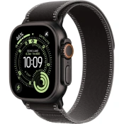 Apple Watch Ultra 3 GPS + Cellular 49mm Black Titanium Case with Black/Charcoal Trail Loop - S/M (MF1D4)