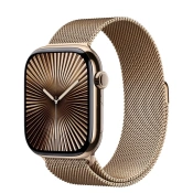 Смарт-часы Apple Watch Series 10 GPS + Cellular 46mm Gold Titanium Case w. Gold Milanese Loop - M/L (MX003)