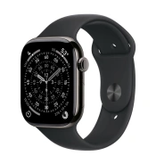 Apple Watch Series 11 GPS + Cellular 46mm Slate Titanium Case with Black Sport Band - M/L (MFD24)