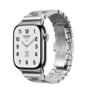 Apple Watch Hermès Series 11 GPS + Cellular 46mm Silver Titanium Case with Satiné Grand H - Large (MFC64+MXJY3)