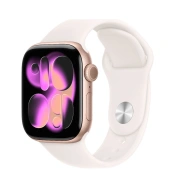 Apple Watch Series 11 GPS 42mm Rose Gold Aluminum Case with Light Blush Sport Band - M/L (MEU44)