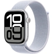 Смарт-часы Apple Watch Series 10 GPS 46mm Silver Aluminum Case w. Blue Cloud Sport Loop (MWWN3)