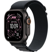 Apple Watch Ultra 3 GPS + Cellular 49mm Black Titanium Case with Black Alpine Loop - Large (MF0X4)