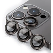 Camera Glass Steel iPhone 15/15 Plus — Titanium Gray