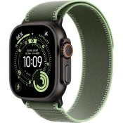 Apple Watch Ultra 3 GPS + Cellular 49mm Black Titanium Case with Green/Neon Trail Loop - M/L (MF254+MG9P4)