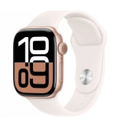 Смарт-часы Apple Watch Series 10 GPS 42mm Rose Gold Alu. Case w. Light Blush Sport Band - S/M (MWWH3)