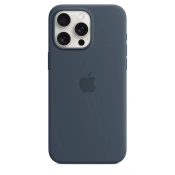 Чехол Apple iPhone 15 Pro Max Silicone Case with MagSafe - Storm Blue (MT1P3)