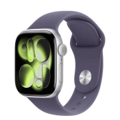 Apple Watch Series 11 GPS 42mm Silver Aluminum Case with Purple Fog Sport Band - M/L (MEU74)