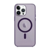 Чехол Apple Clear case magsafe iphone 14 Pro elderberry style copi (A)